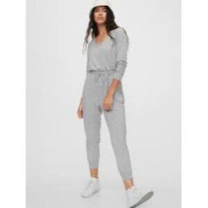 Gap Women's Long Sleeve Sweatsuit Jumpsuit Gray Size XXL Petite